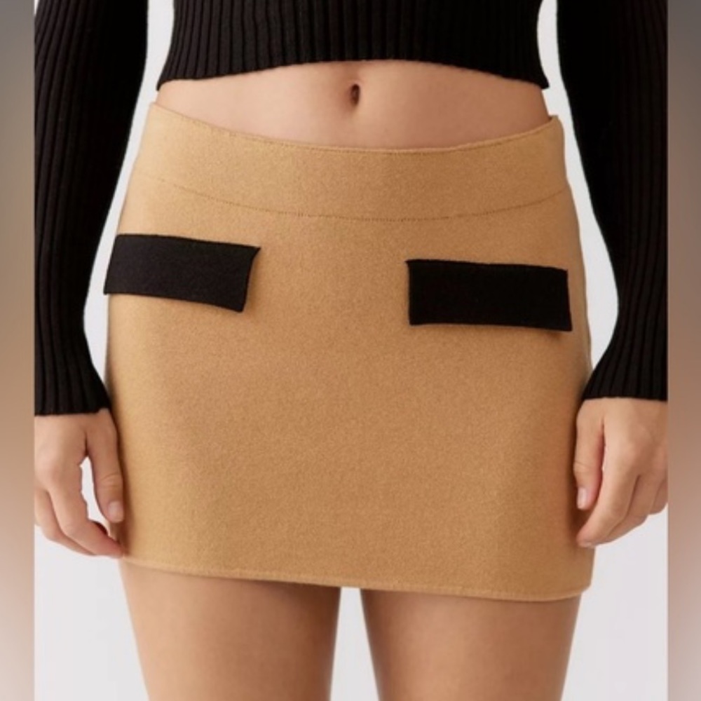 Mini skirt low rise knit NEW